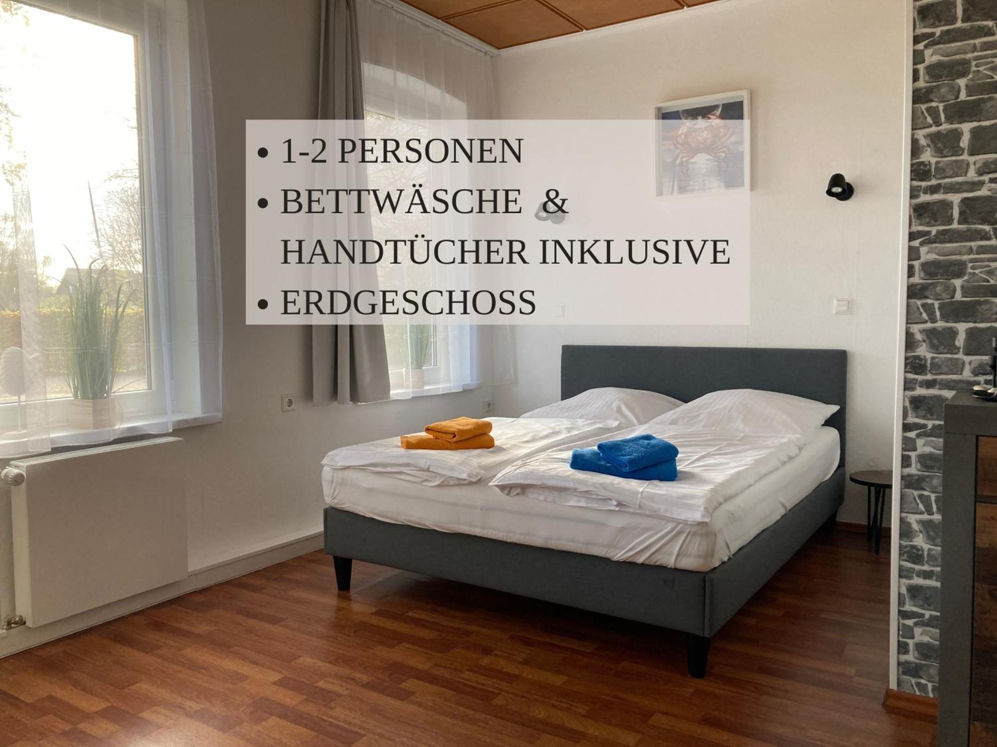 Haus Krabbe Zimmer Ohne Kueche, Fuer 1-2 Personen, Doppelbett, Zentral Gelegen Zwischen Cuxhaven Und Bremerhaven, Hunde Kostenfrei Willkommen, Kostenfreier Parkplatz 뢰멘 외부 사진